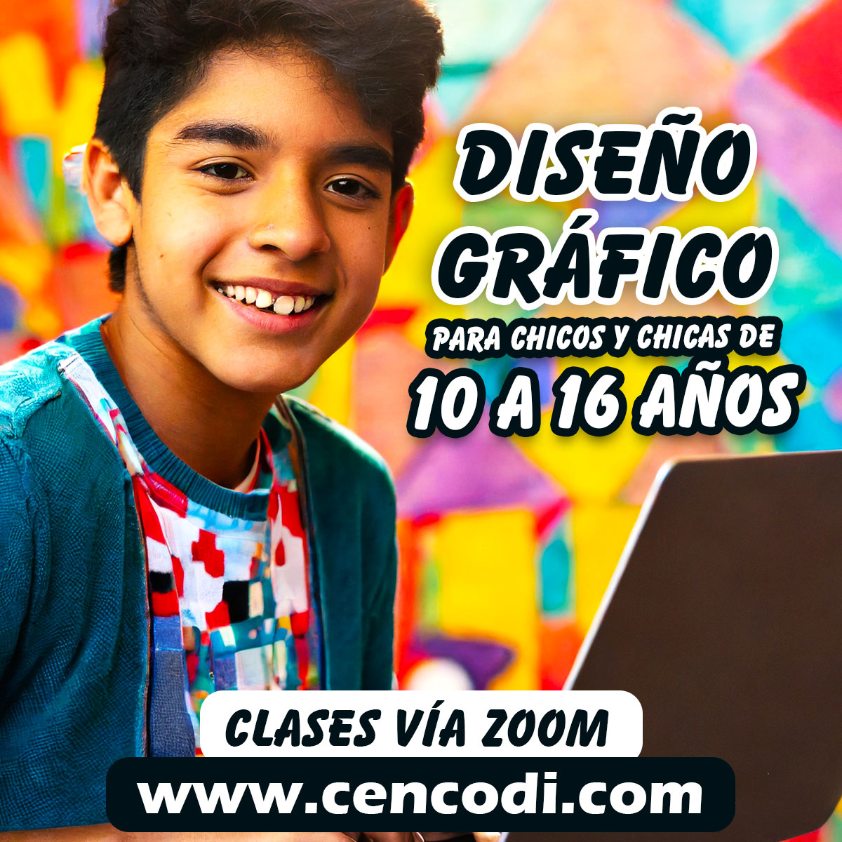 Diseño gráfico para chicos y chicas de 10 a 16 años